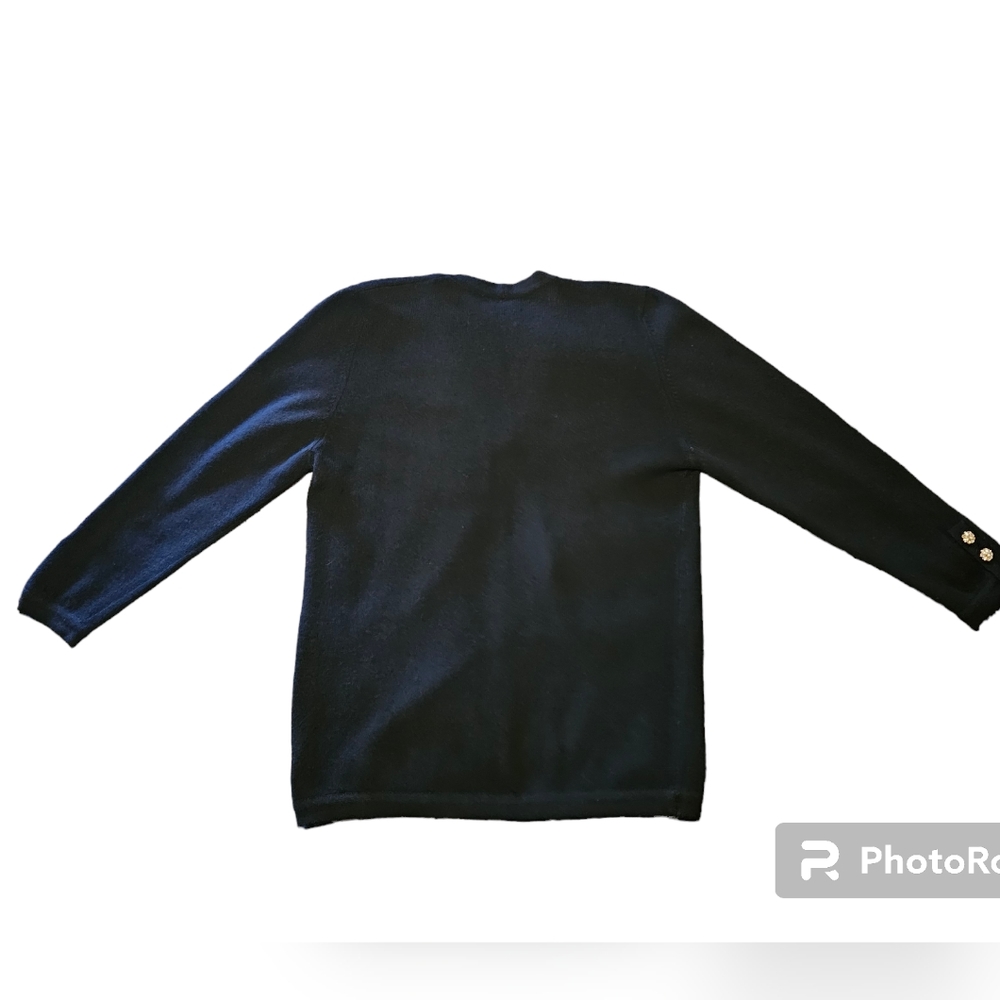 CHANEL Vintage 100% Cashmere Rare Cardigan Authentic Sweater size L - Picture 3 of 16